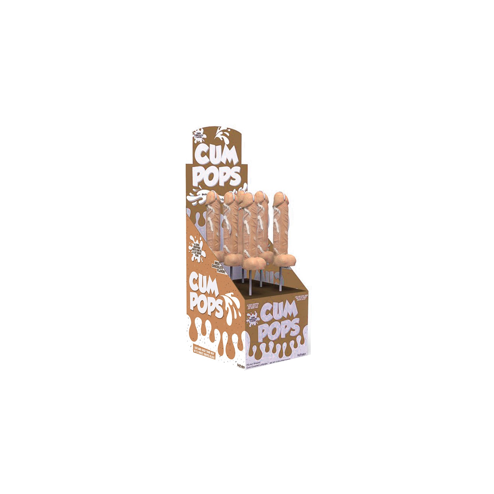 Cum Cock Pops Milk Chocolate Lollipops 6pcs