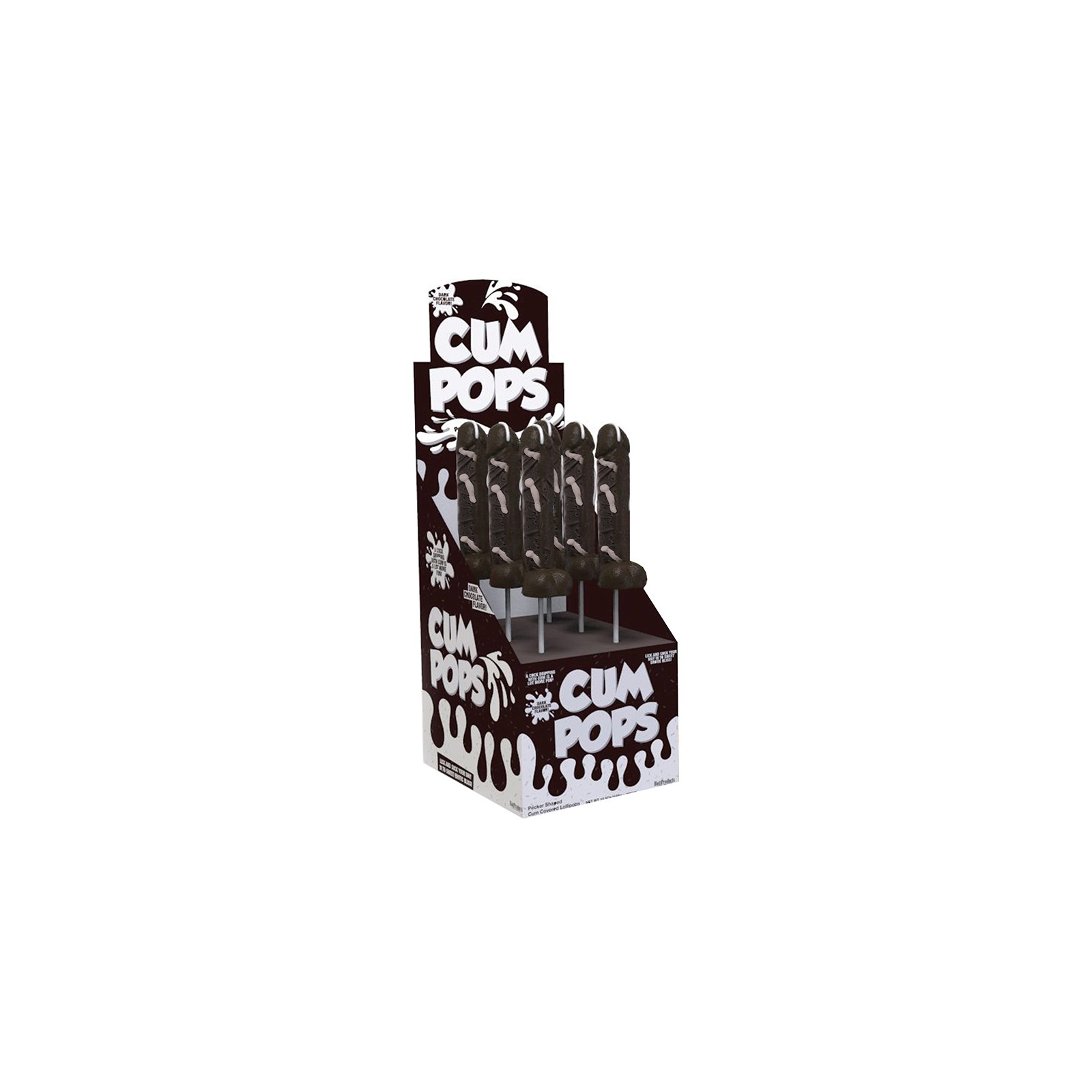 Cum Cock Pops Dark Chocolate Flavored 6pcs