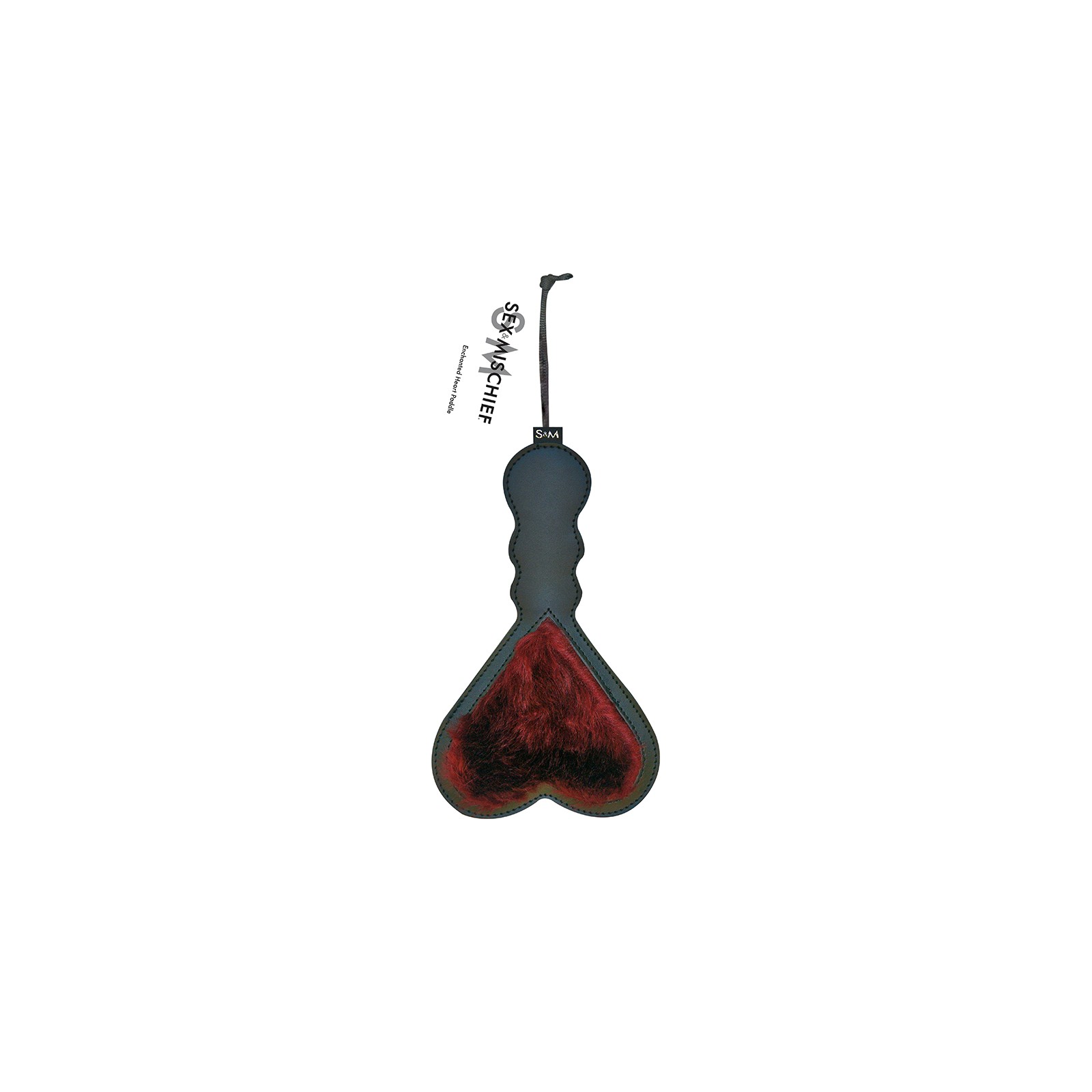 Sportsheets Enchanted Heart Paddle Burgundy - Dual-Sided Sensation