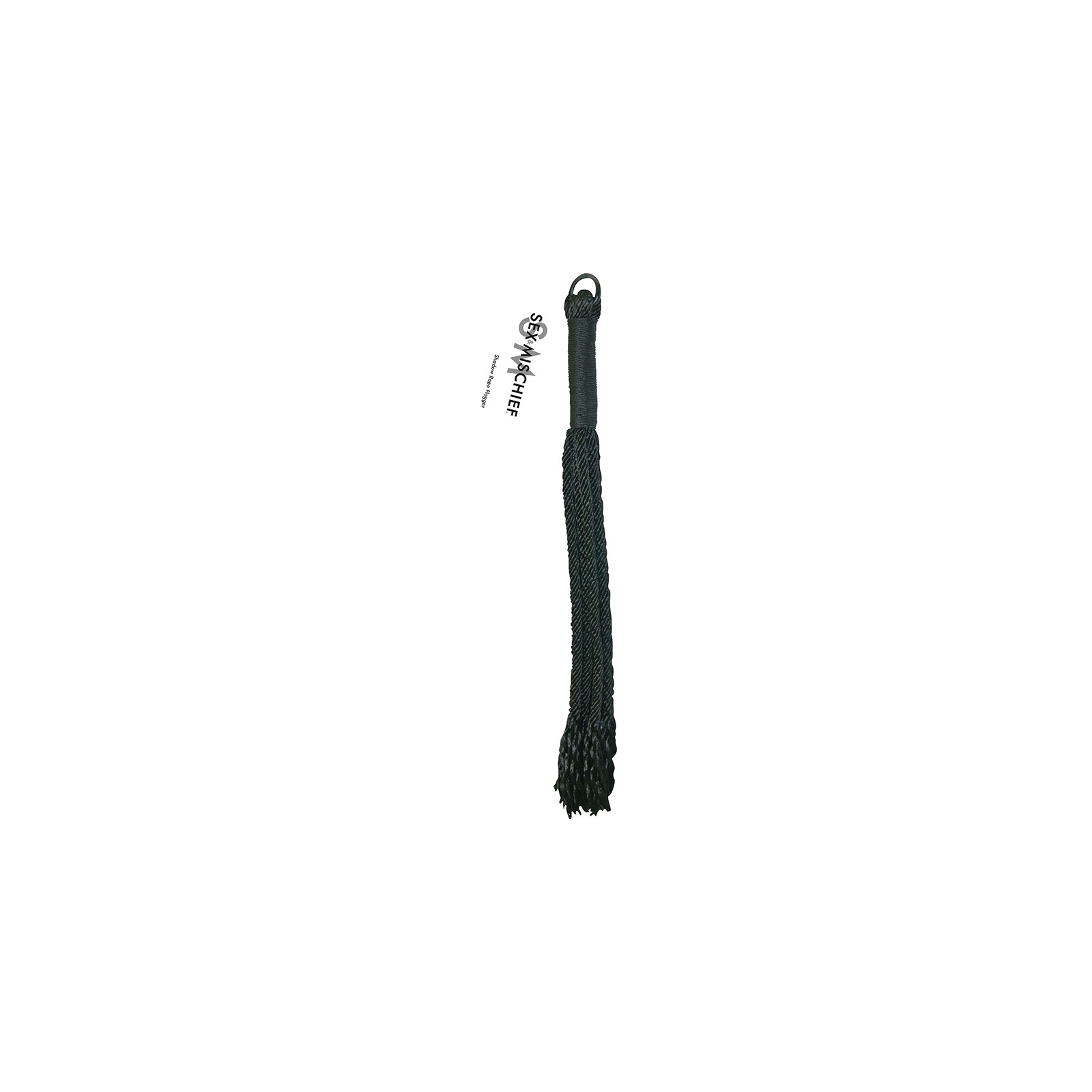 Flogger de Cuerda Sombra Sportsheets Negro