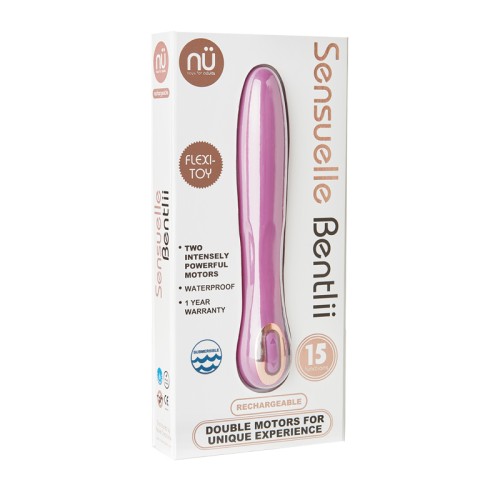 Nu Sensuelle Bentlii 15 Functions Dual Motor Waterproof Vibrator Purple