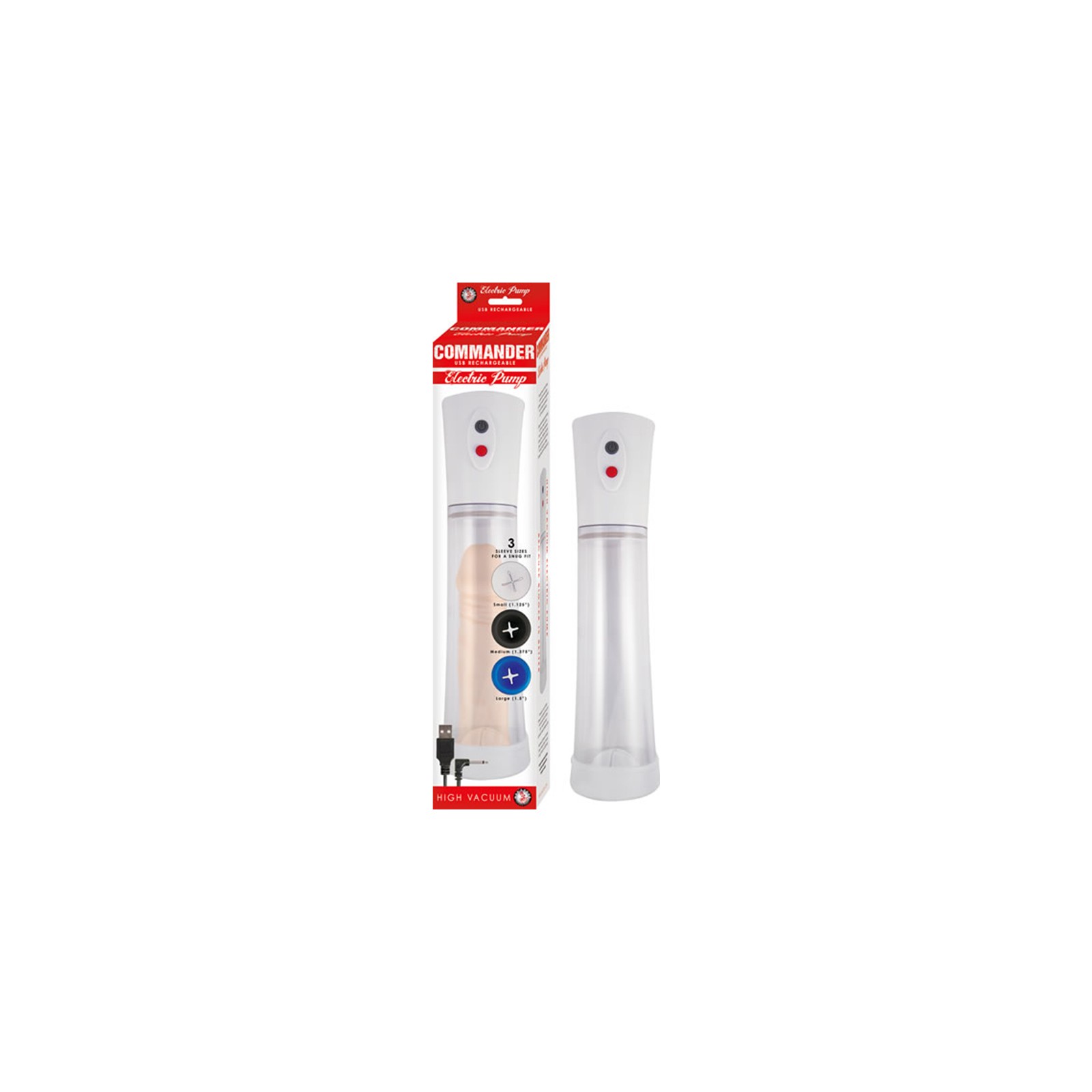 Commander Adjustable Electric Pump Clear