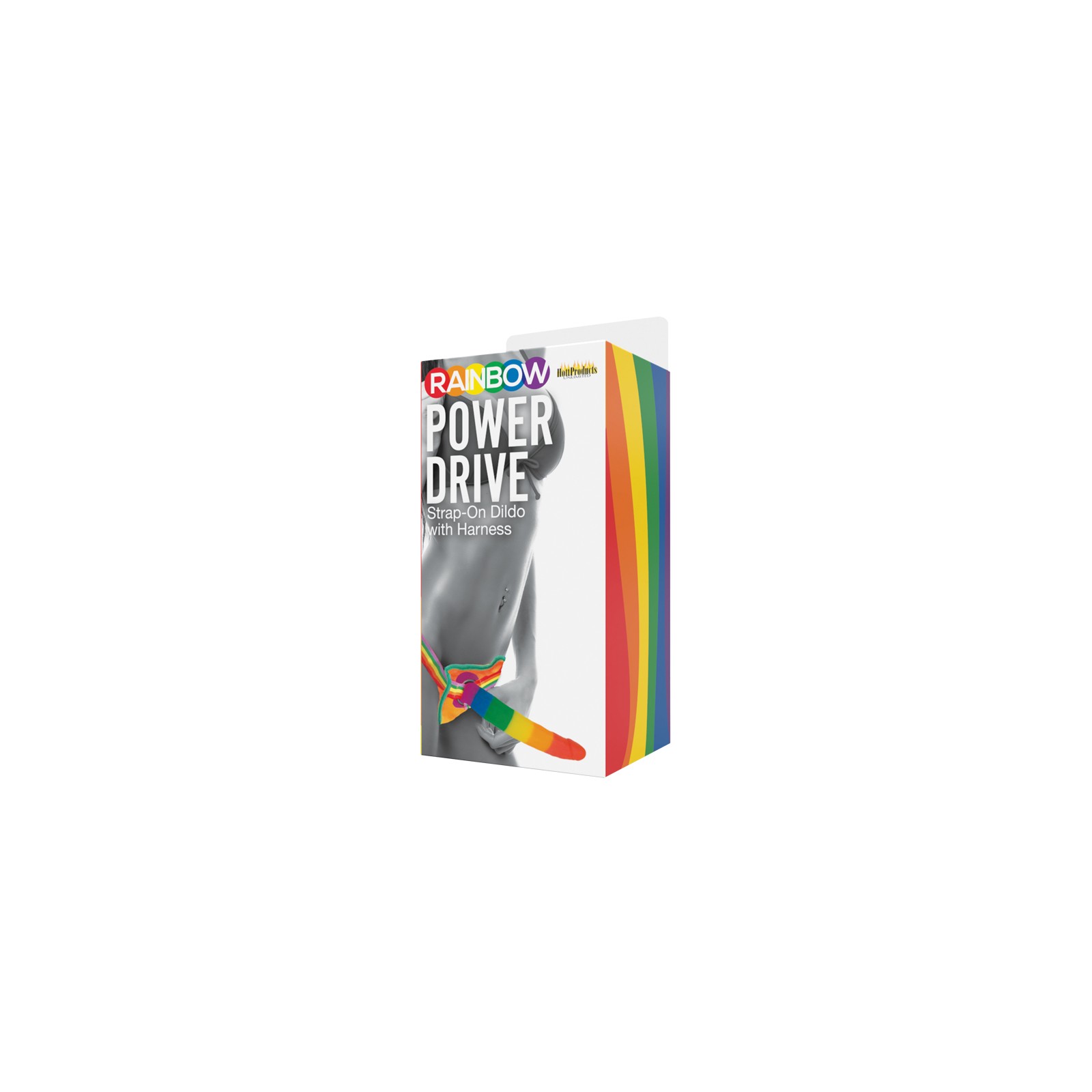 Rainbow Power Drive Strap On Dildo