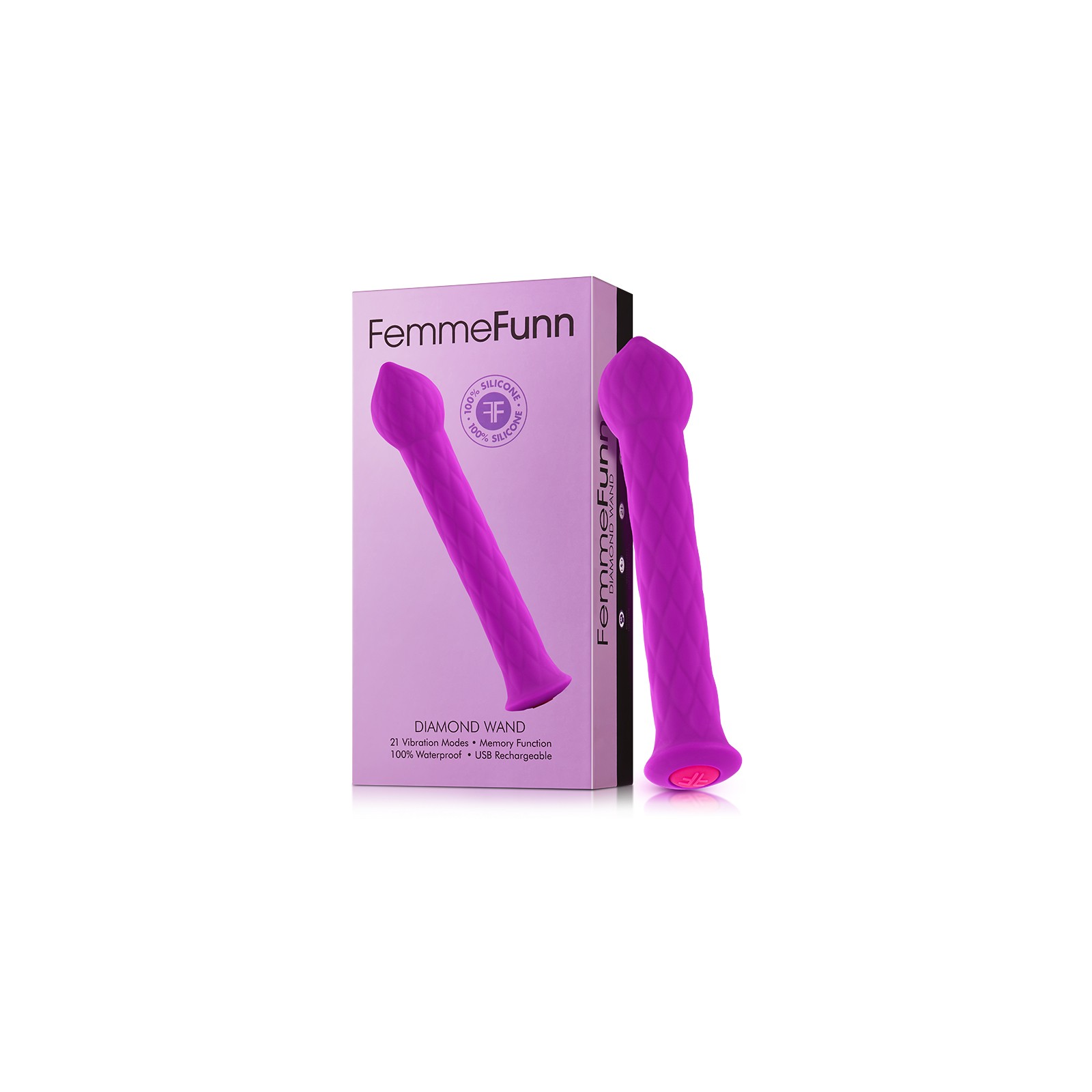 Vibrador FemmeFunn Diamond Wand Recargable para Placer Extremo