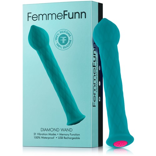 FemmeFunn Diamond Wand Rechargeable Silicone Vibrator