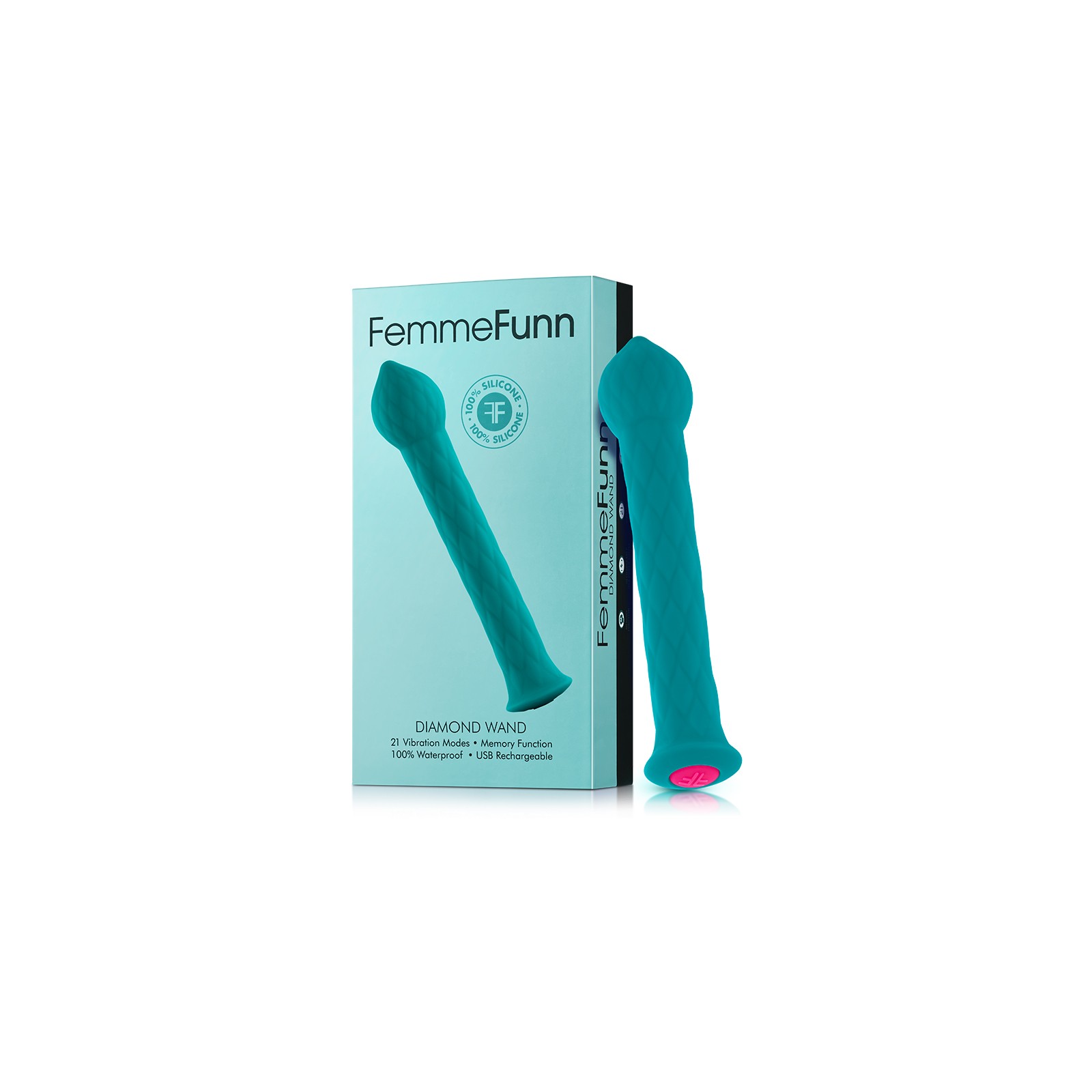 FemmeFunn Diamond Wand Rechargeable Silicone Vibrator