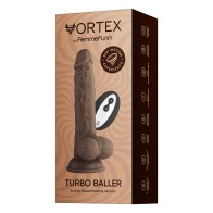 FemmeFunn Vortex Turbo Baller 2.0 Vibrating Dildo for Unmatched Pleasure