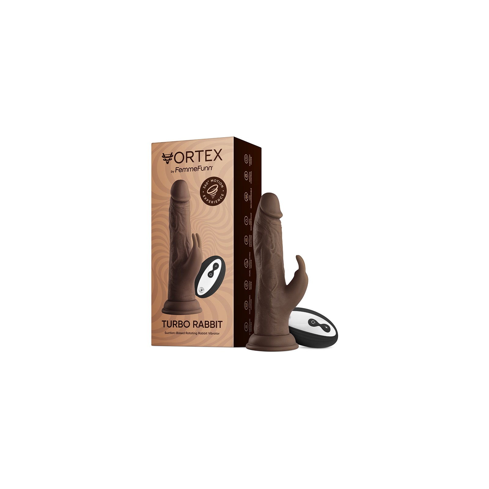 FemmeFunn Vortex Turbo Rabbit 2.0 Dual Stimulation Dildo