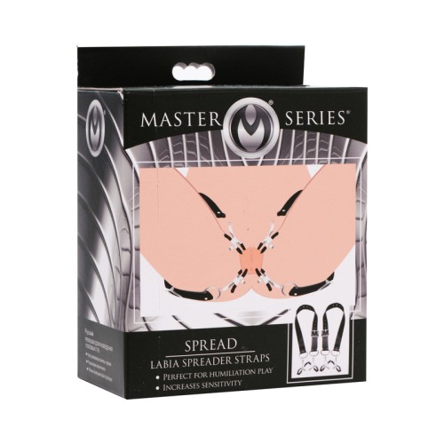 Labia Spreader Straps with Clamps - Master Series