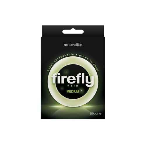 Firefly Halo Medium Clear Cock Ring