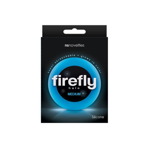 Firefly Halo Medium Cock Ring Blue