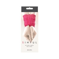 Cuerda de Nylon Rosa 25 ft Sinful