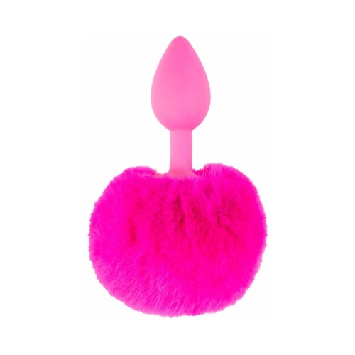 Pipedream Neon Bunny Tail Anal Plug Pink