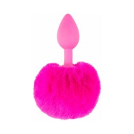 Pipedream Neon Bunny Tail Anal Plug Pink