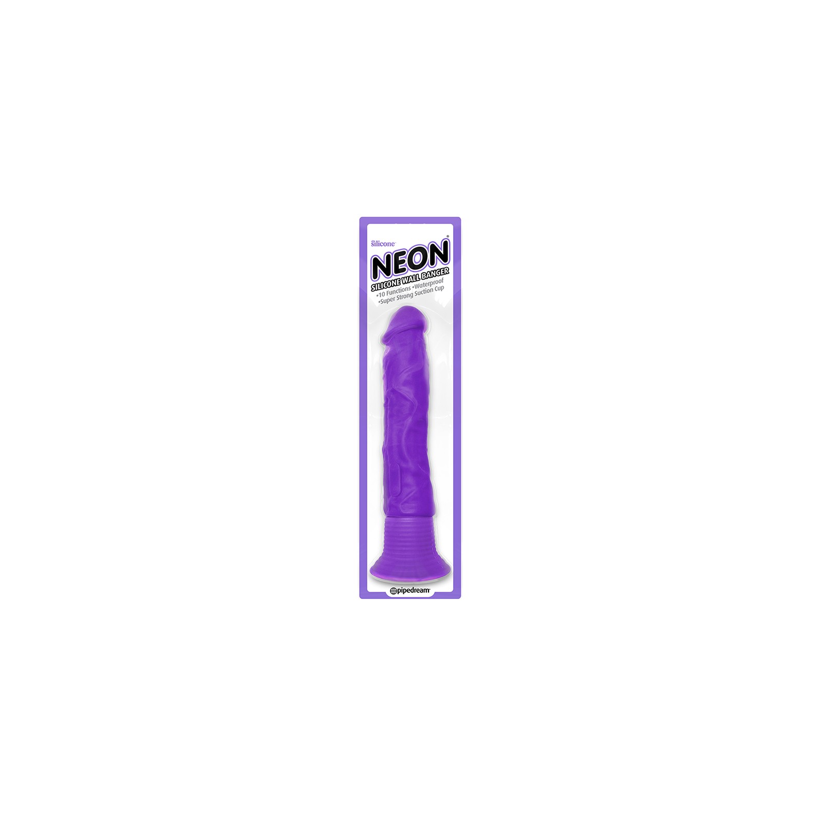 Pipedream Neon Silicona Wall Banger Dildo de 7.5 in.