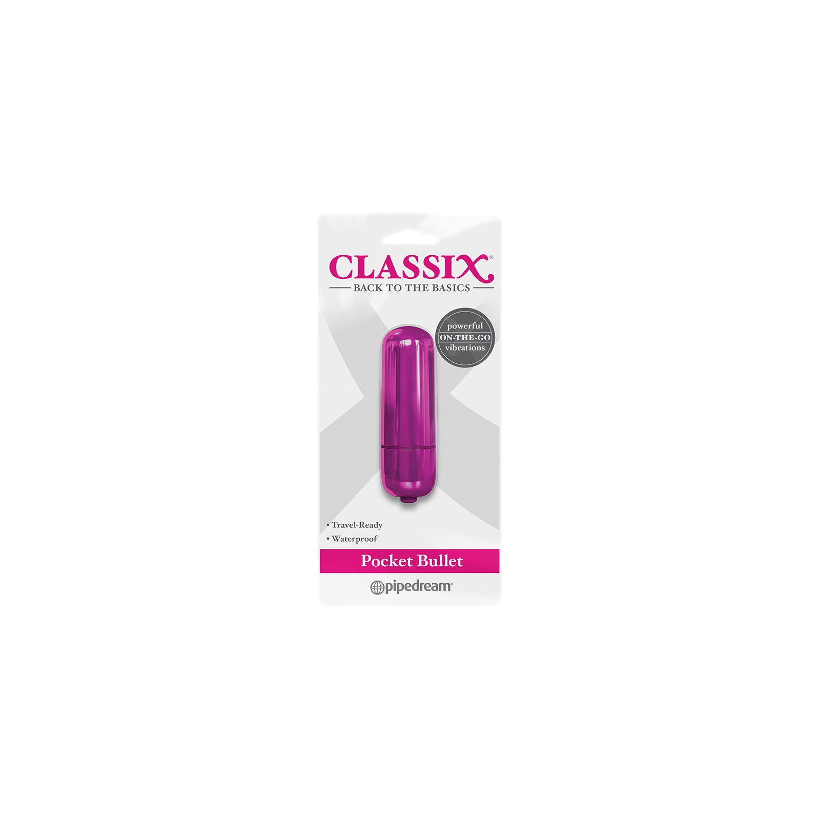 Pipedream Classix Pocket Bullet Vibrator Pink - Discreet Pleasure