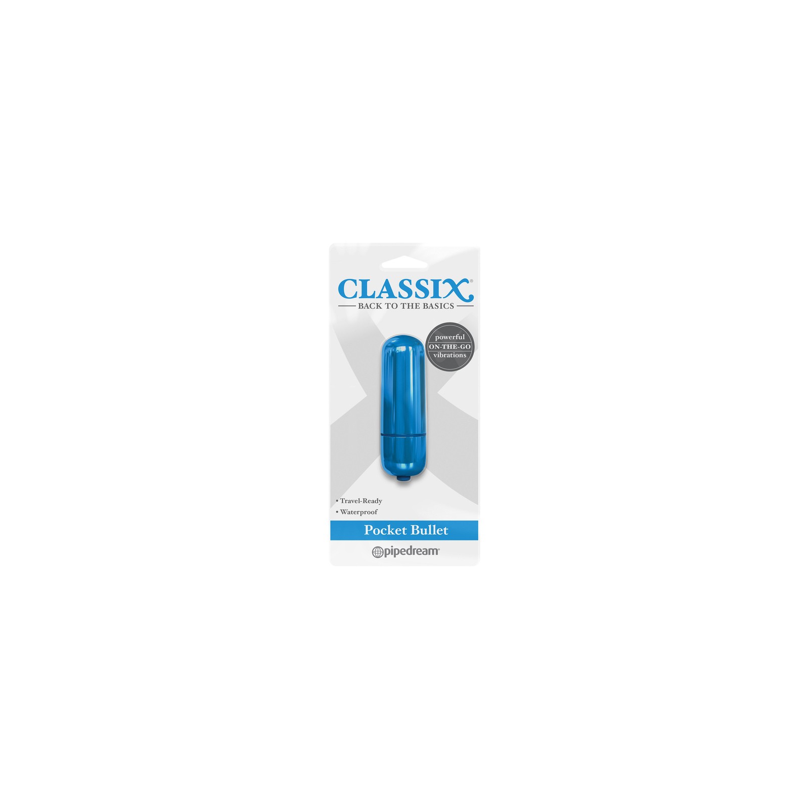 Pipedream Classix Pocket Bullet Vibrator Blue