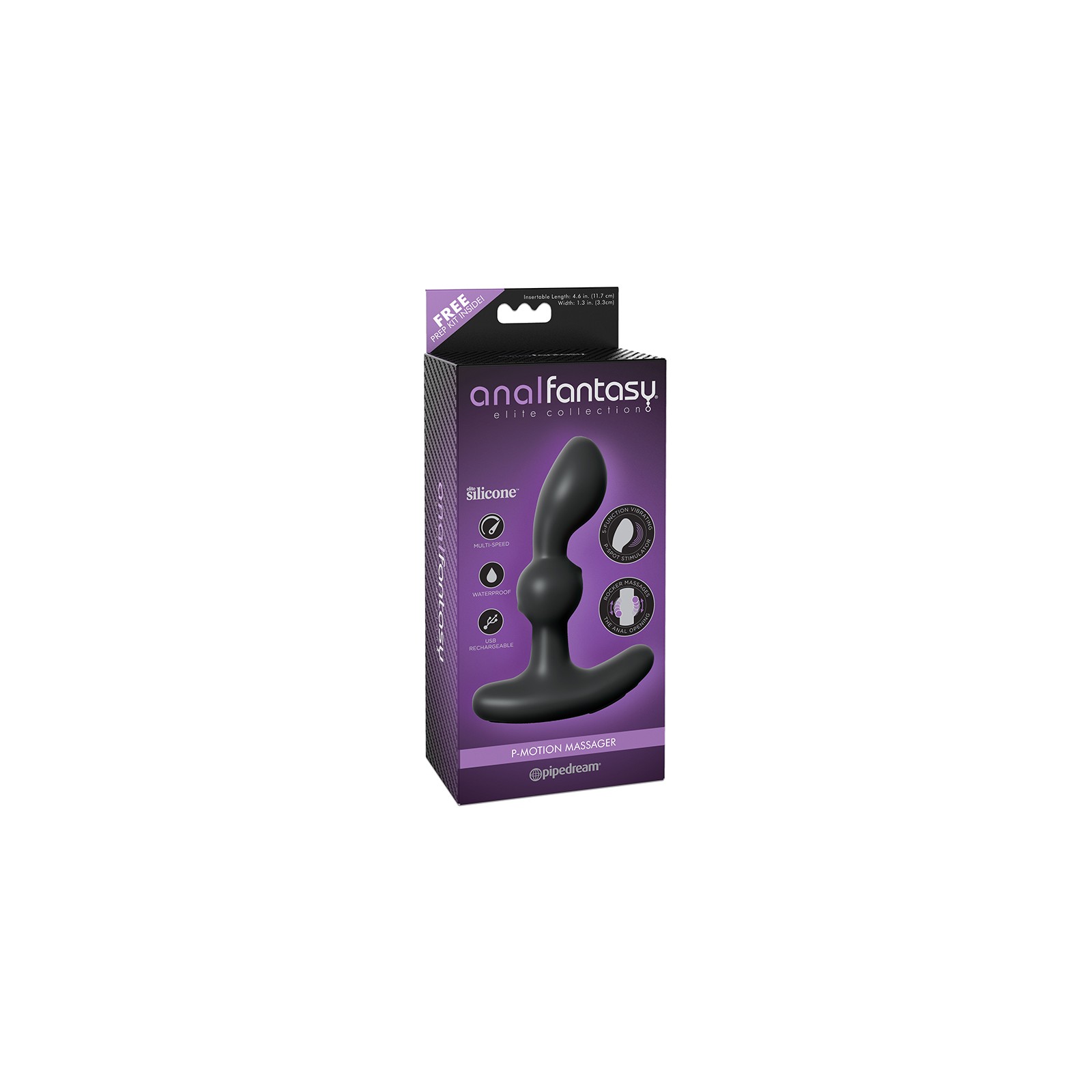 Rechargeable Vibrating Silicone Prostate Massager