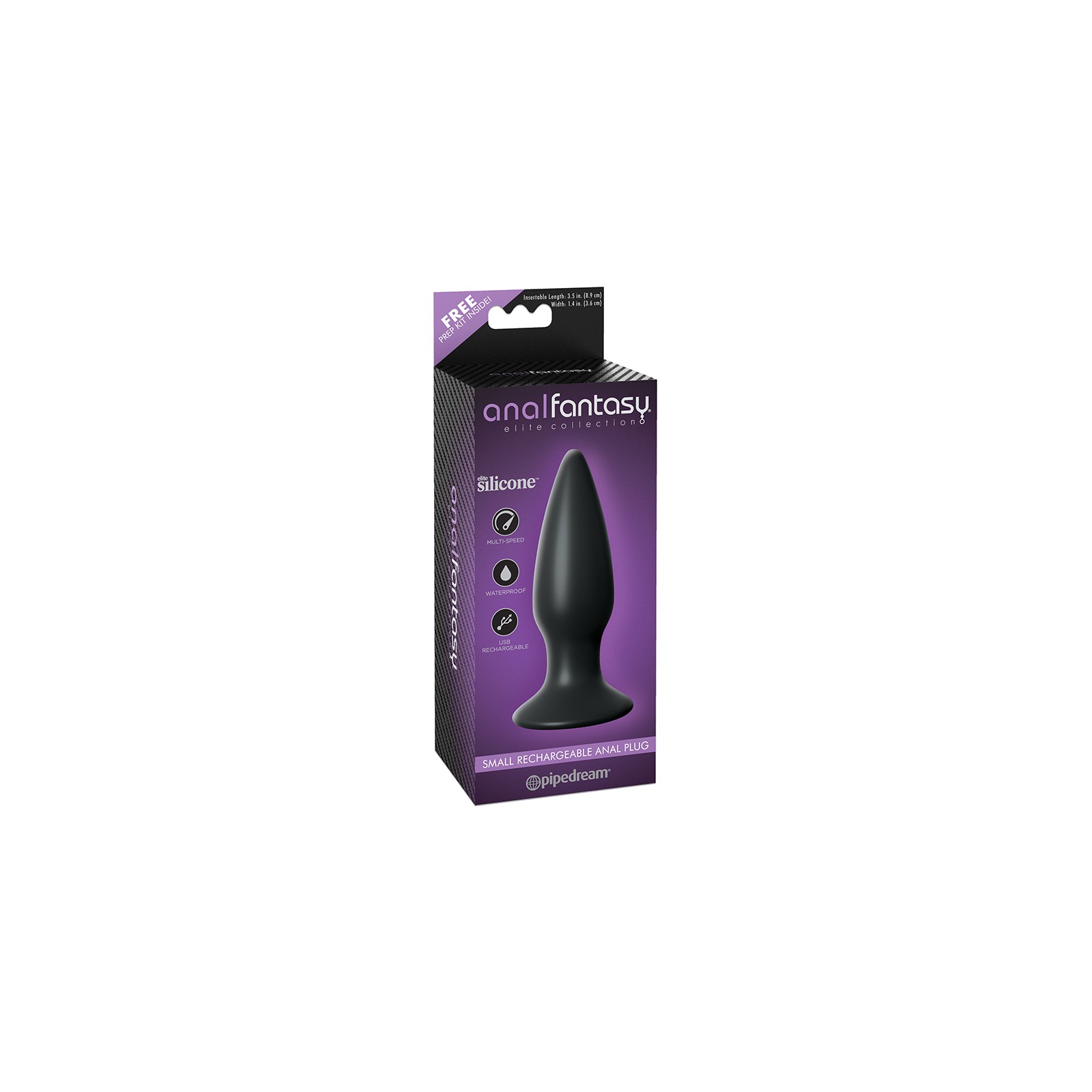 Plug Anal Vibrante Pequeño Elite Recargable de Pipedream