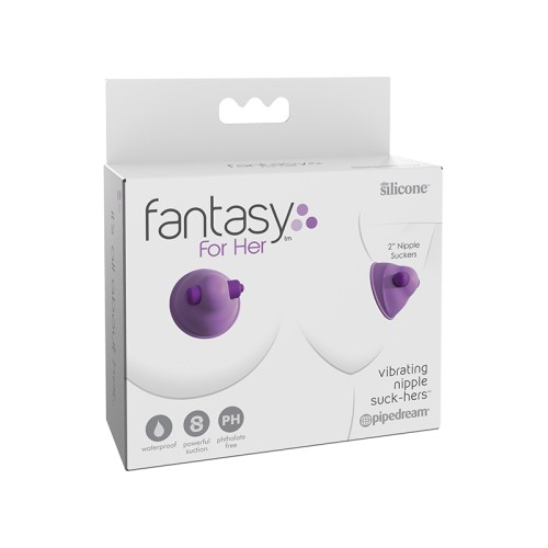 Pipedream Fantasy For Her Succionadores de Pezones Vibrantes - Placer Morado