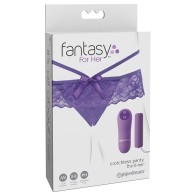 Pipedream Fantasy For Her Crotchless Panty with Vibrator