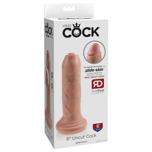 Dildo Pipedream King Cock 6" No Circuncidado - Experiencia Realista