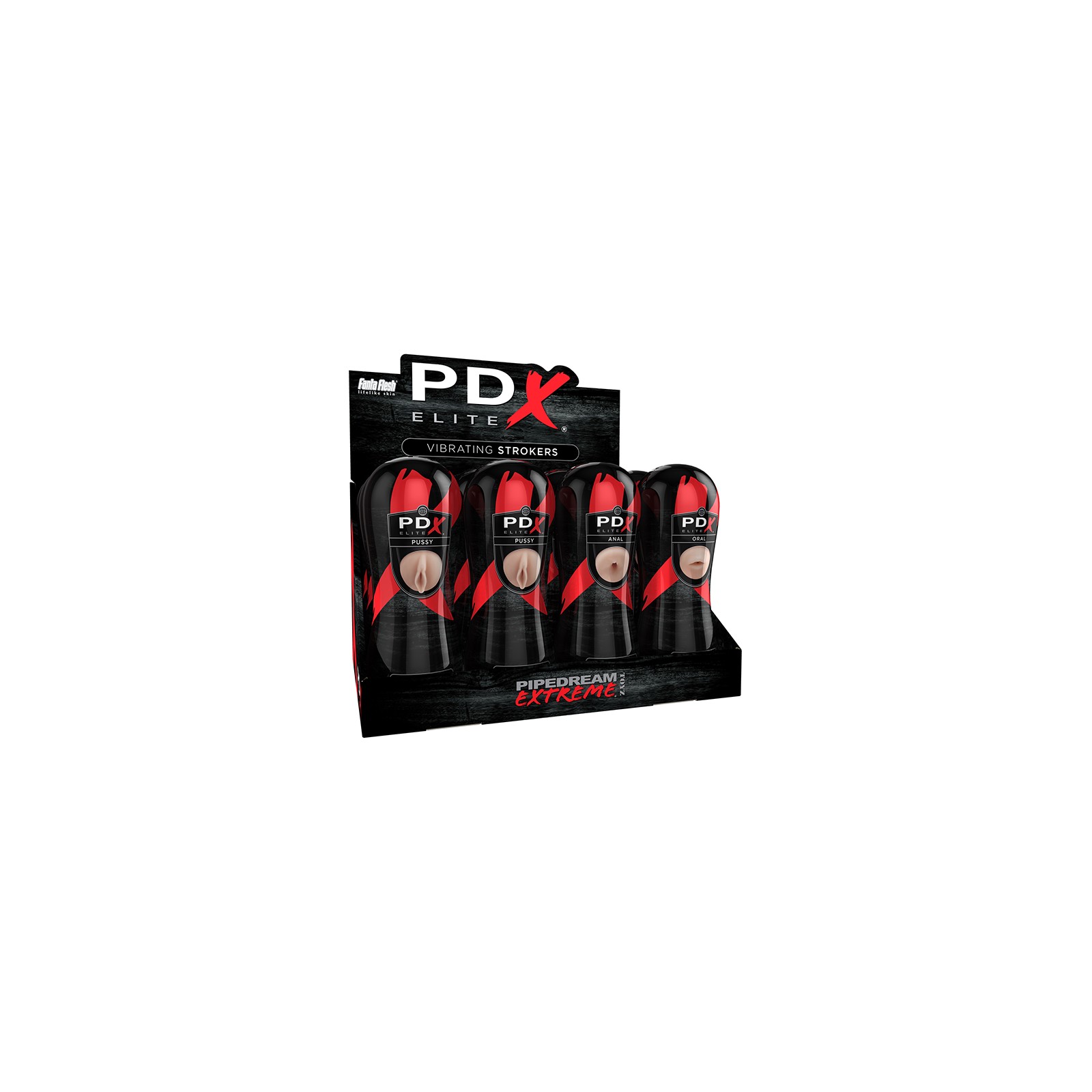 Pack de 12 Masturbadores Vibradores PDX Elite