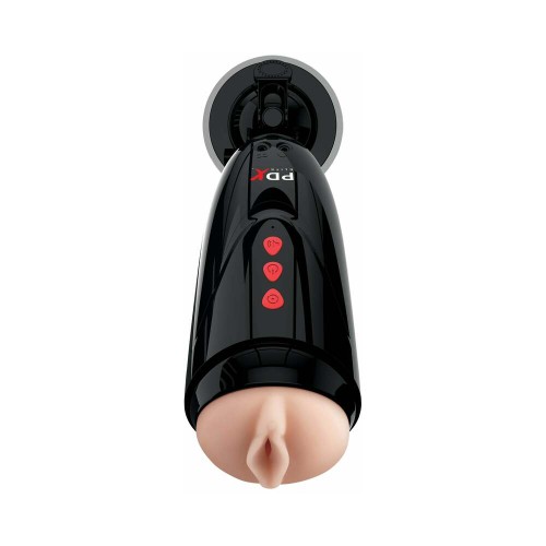 PDX Elite Dirty Talk Vibrating Stroker