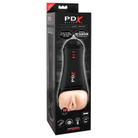 PDX Elite Talk-Back Rechargeable Vibrating Super Stroker