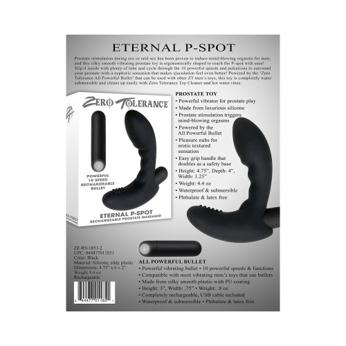 Zero Tolerance Eternal P-Spot Vibrator - Precision Pleasure