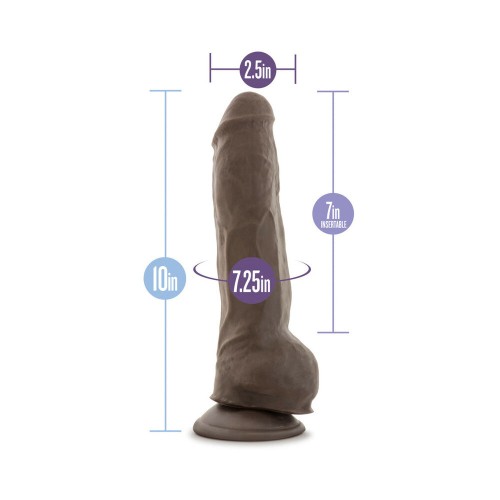 Dildo Posable de Doble Densidad Au Naturel Big Boy de 10 Pulgadas