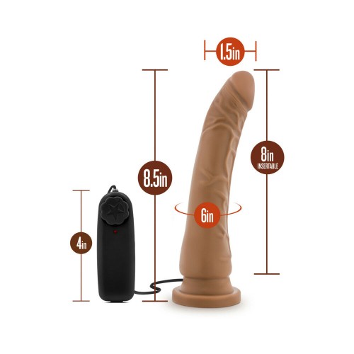 Dr. Skin 8.5 Inch Vibrating Realistic Dildo Tan