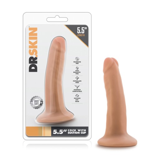 Dildo Realista Dr. Skin 5.5 in. Beige