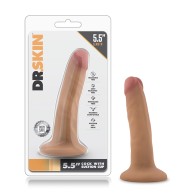 Dildo Realista 5.5 in. Dr. Skin Tan - Ideal para Primeras Compras