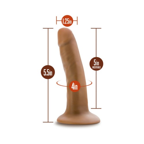 Dildo Realista 5.5 in. Dr. Skin Tan - Ideal para Primeras Compras