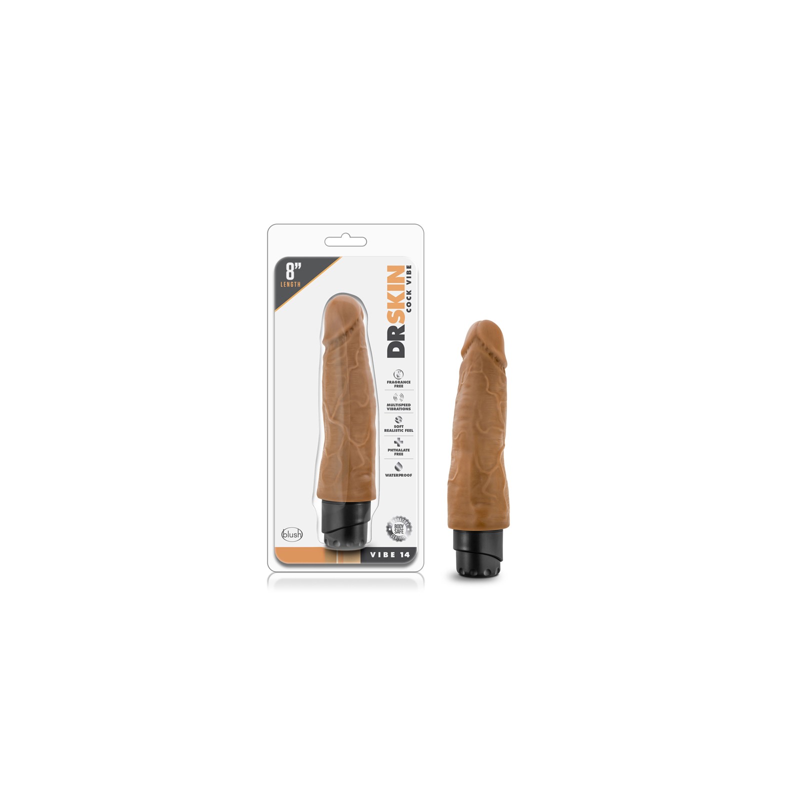 Dr. Skin Vibe 14 Realistic Vibrating Dildo