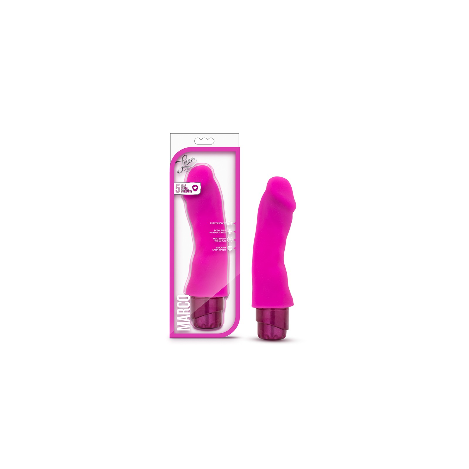 Vibrador de Silicona Luxe Marco para Plenitud G-Spot