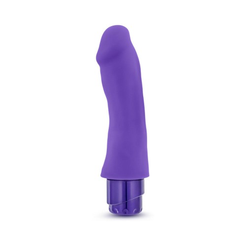 Luxe Marco Dildo Vibrante de Silicona 7.75 Pulgadas Púrpura