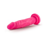 Dildo de Doble Densidad Neo de 7.5 in. en Rosa Neón