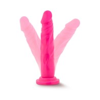 Dildo de Doble Densidad Neo de 7.5 in. en Rosa Neón