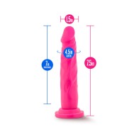 Dildo de Doble Densidad Neo de 7.5 in. en Rosa Neón