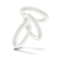 Rings para el Rendimiento VS2 Silicona 3-Pack Pequeños Blancos