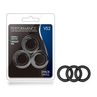 Performance VS2 Silicone Cockrings 3-Pack Small