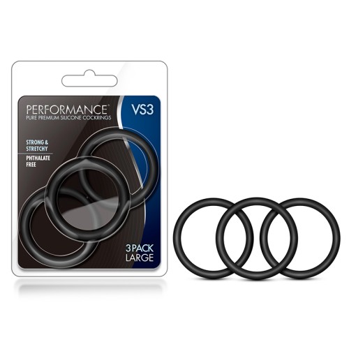 Performance VS3 Silicone Cockrings 3-Pack