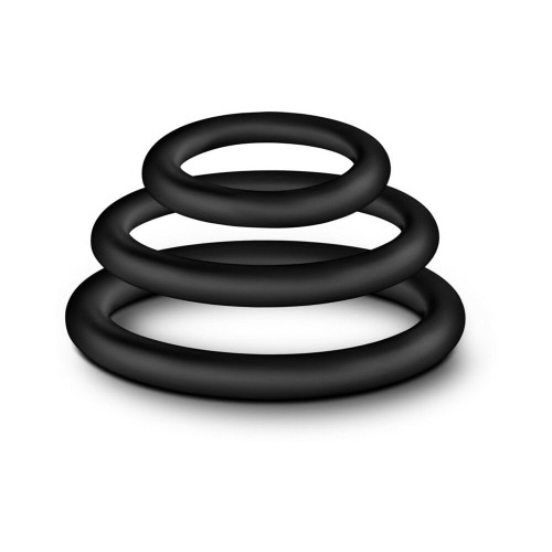 Cockrings Premium de Silicona Performance VS4 3-Pack - Negro