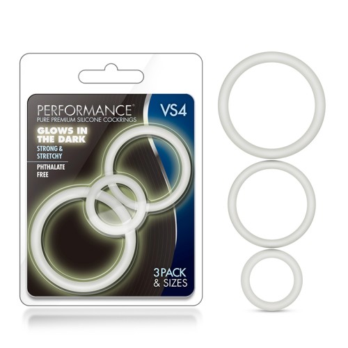 Performance VS4 Silicone Cockrings - Enhance Stamina