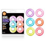 Play with Me Pack de 6 Anillos para el Pene King of the Ring