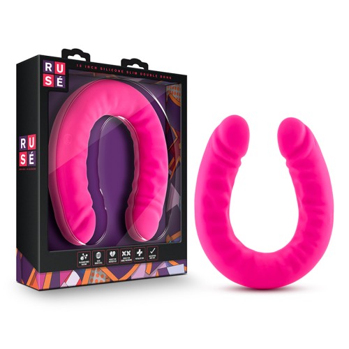 Ruse Realistic 18 in. Silicone Slim Double Dong - Adventure Awaits