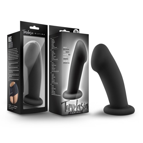 Temptasia Elvira 6 in. Silicone Dildo Black