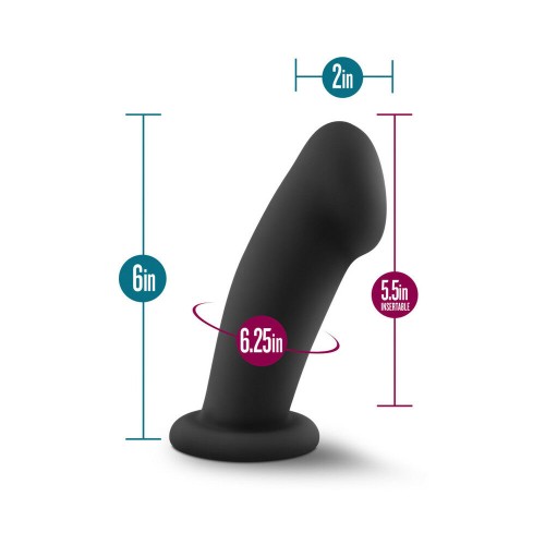 Dildo de Silicona Elvira 6 in. Negro